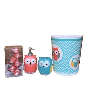 SKL • Four Piece Owlet Bathroom Set